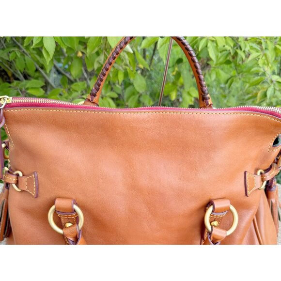 Dooney & Bourke Large Florentine Italian Vacchetta leather Satchel - Picture 3 of 16